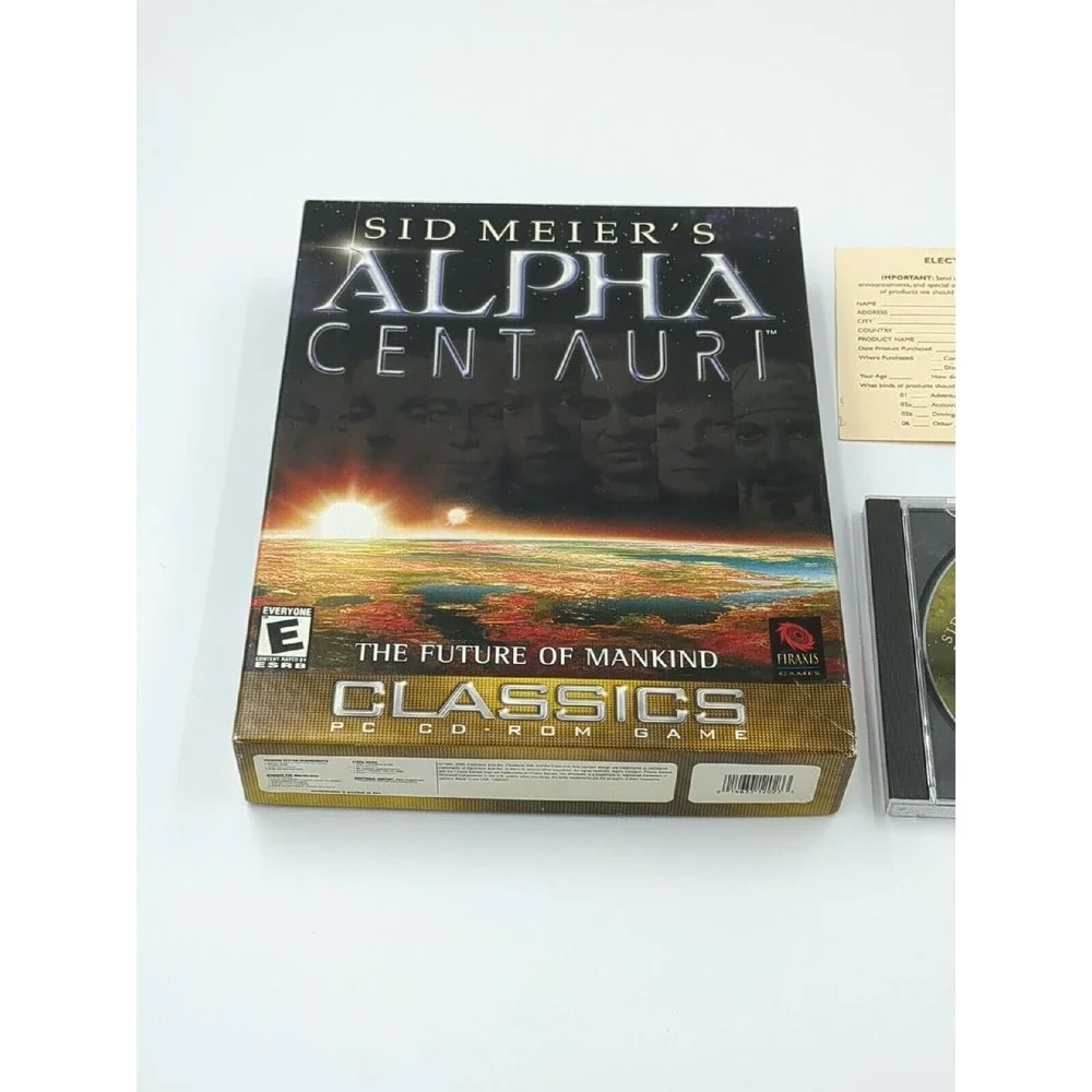 Sid Meier's Alpha Centauri‎ Classics PC 2000 Big Box PC Game VTG